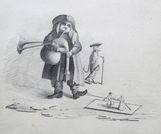 Drawing of a Busker