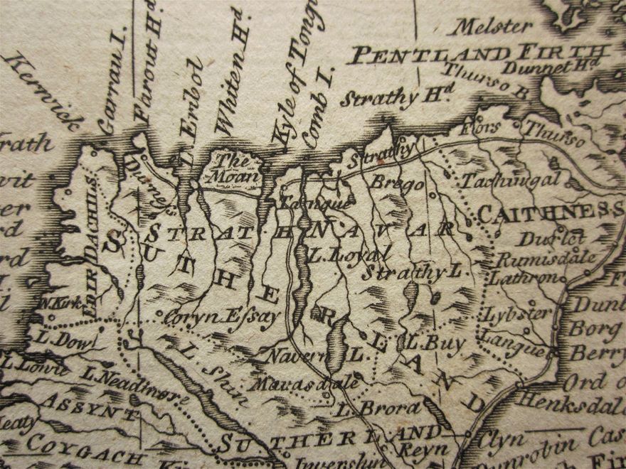 On this map by Thomas Bowen, published c1770, the Moan is given particular prominence.