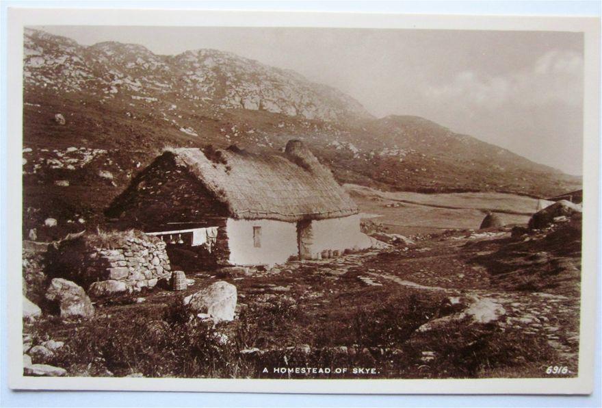 A Homestead of Skye. A J.B. White postcard.
