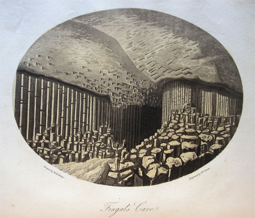 Fingal's Cave, an engraving after W.H. Watts.