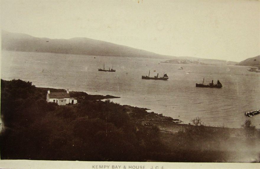 Kempy Bay & House, a scarce postcard of fishing boats on Eriboll, looking north towards Ard Neakie.
